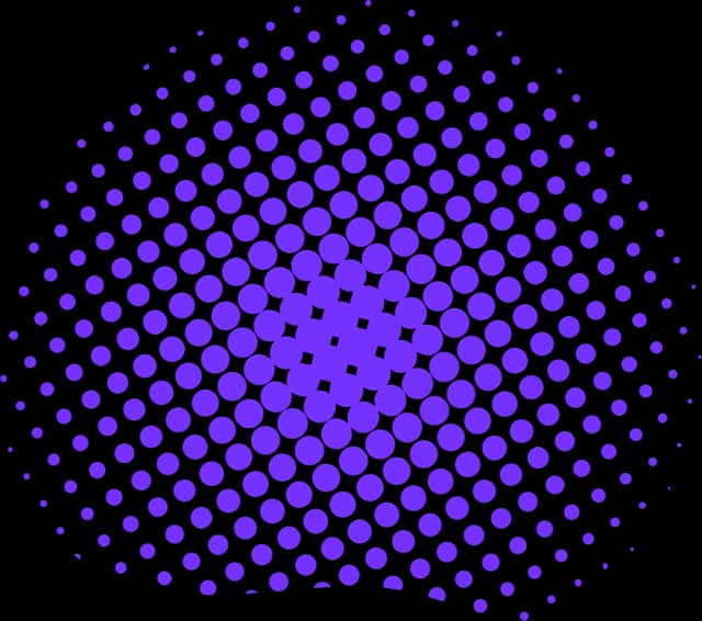 Purple Dotted Sphere